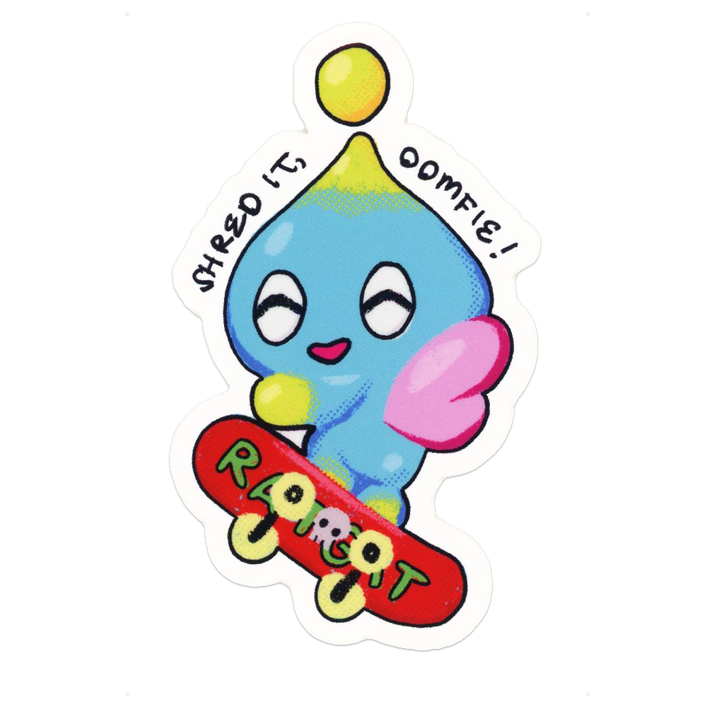 Skater Chao Sticker
