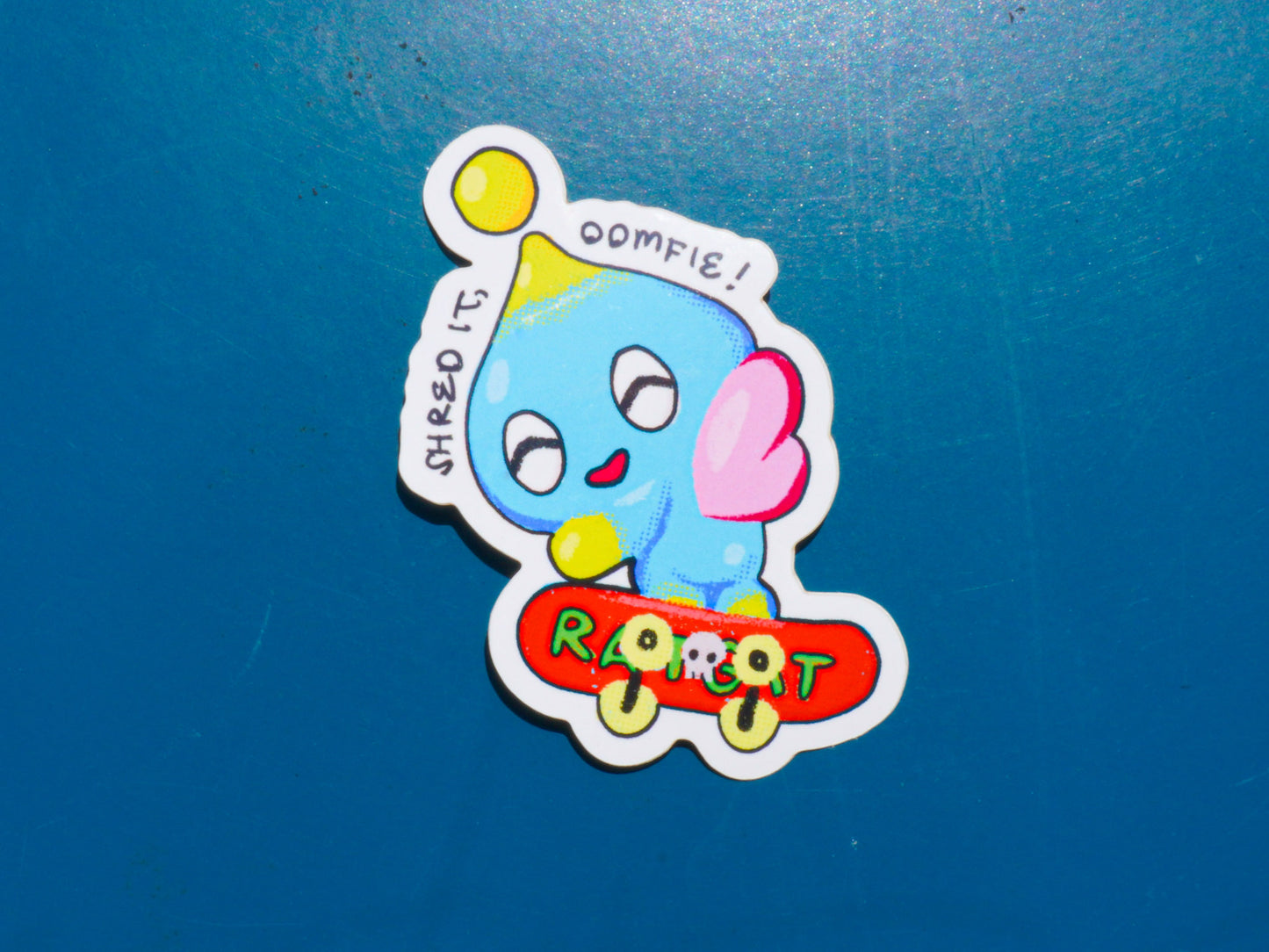 Skater Chao Sticker