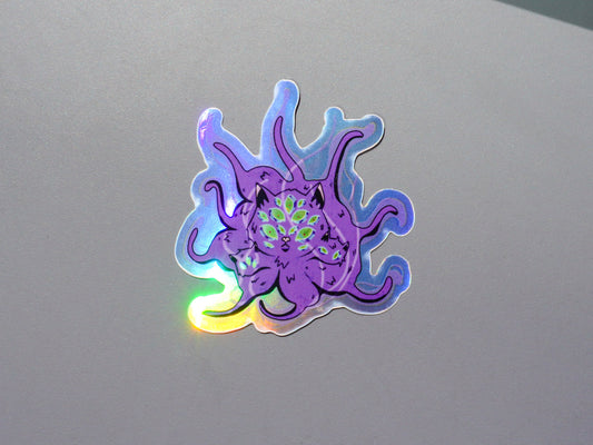 Macabre Cats Sticker *HOLOGRAPHIC*