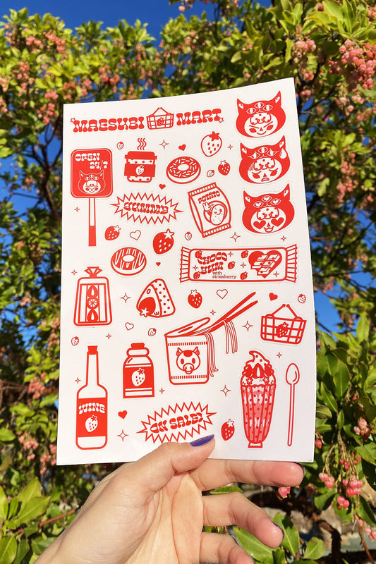 Maesubi Mart Sticker Sheet