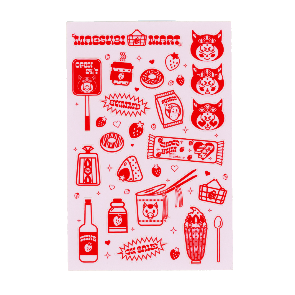 Maesubi Mart Sticker Sheet